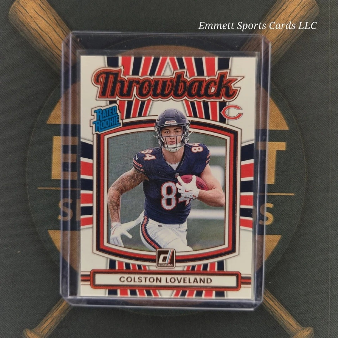 2025 Panini Donruss Colston Loveland Throwback Insert | The Break Room Cards-1