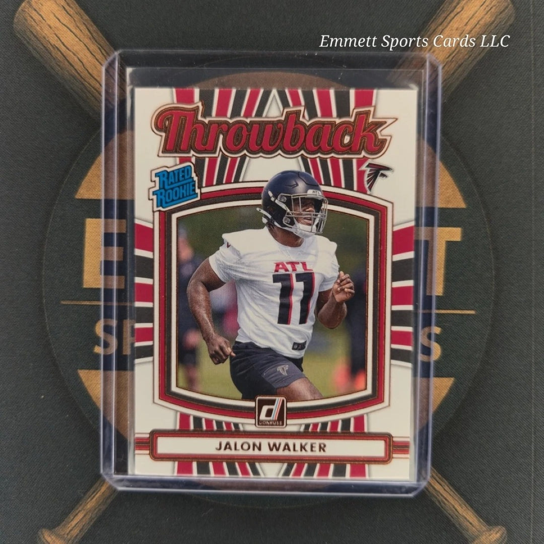 2025 Panini Donruss Jalon Walker Throwback Insert | The Break Room Cards-1