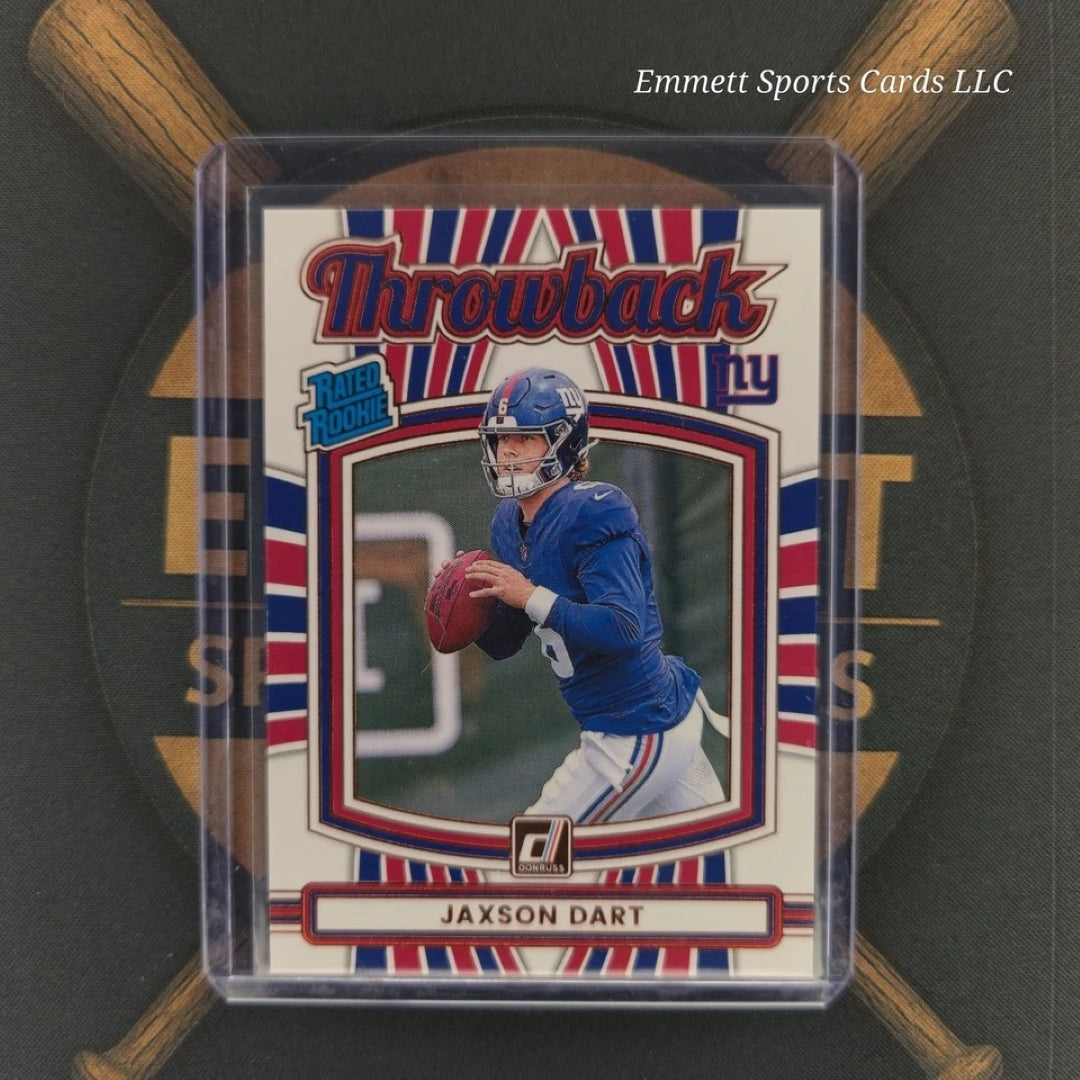 2025 Panini Donruss Jaxson Dart Throwback Insert | The Break Room Cards-1