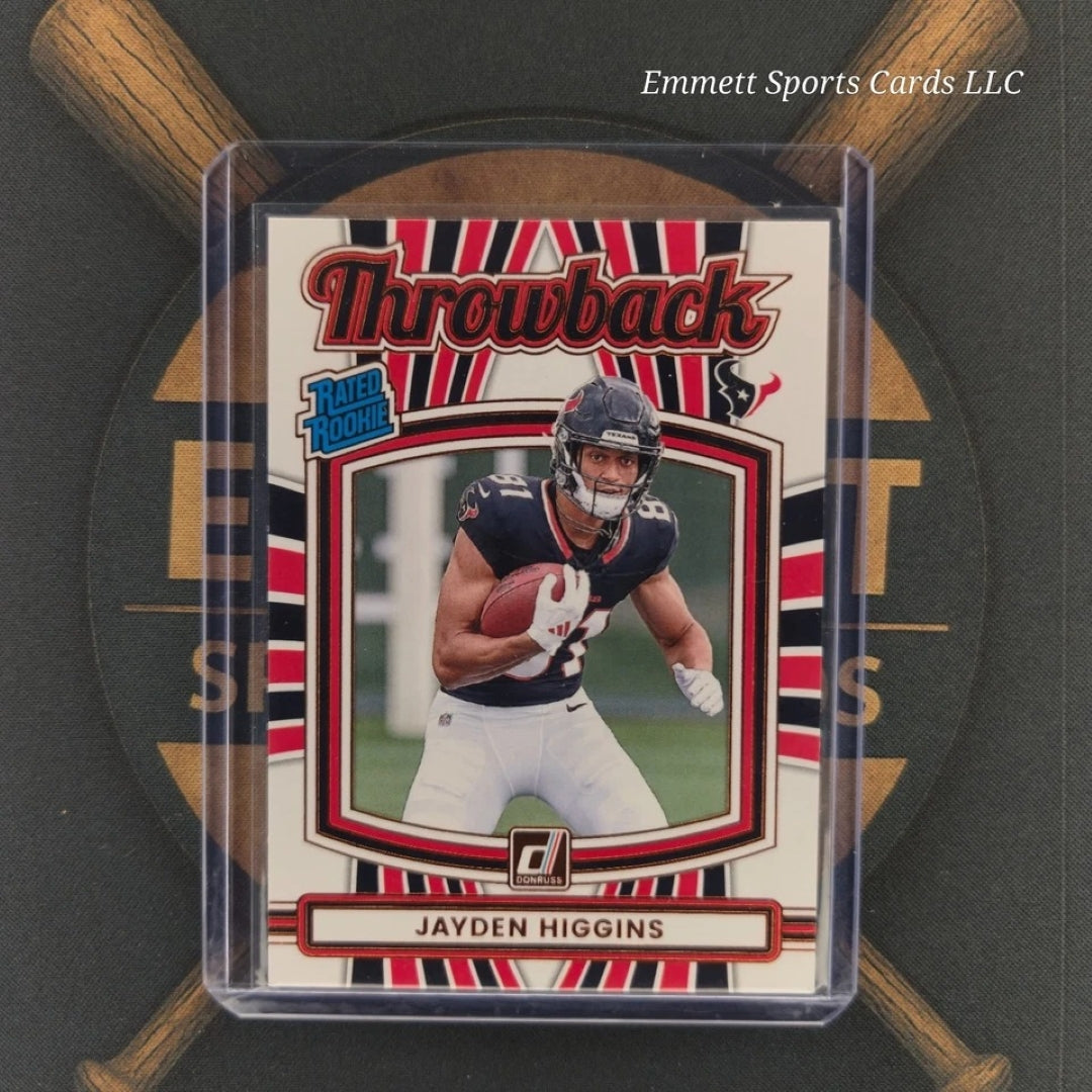 2025 Panini Donruss Jayden Higgins Throwback Insert | The Break Room Cards-1