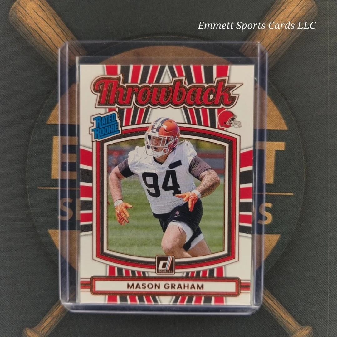2025 Panini Donruss Mason Graham Throwback Insert | The Break Room Cards-1