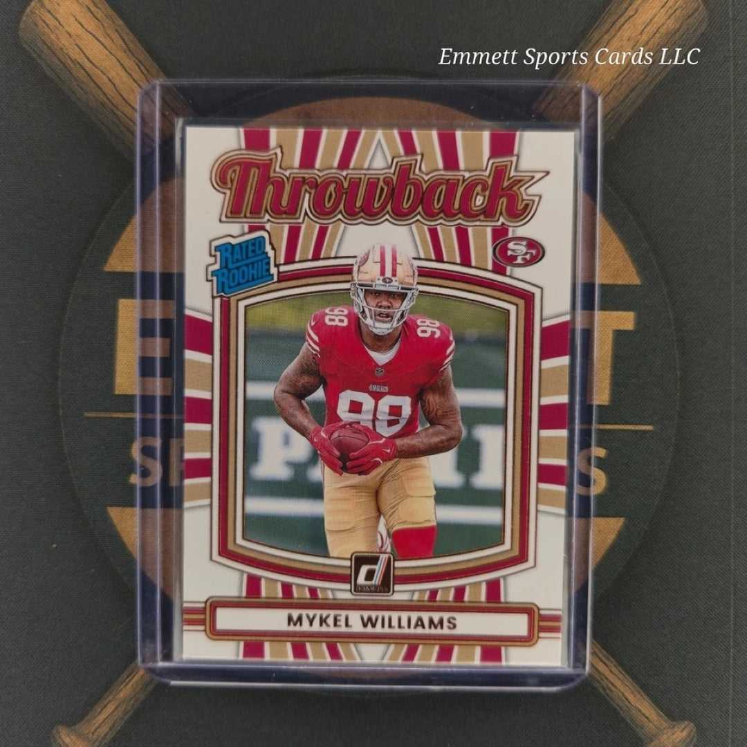 2025 Panini Donruss Mykel Williams Throwback Insert | The Break Room Cards-1
