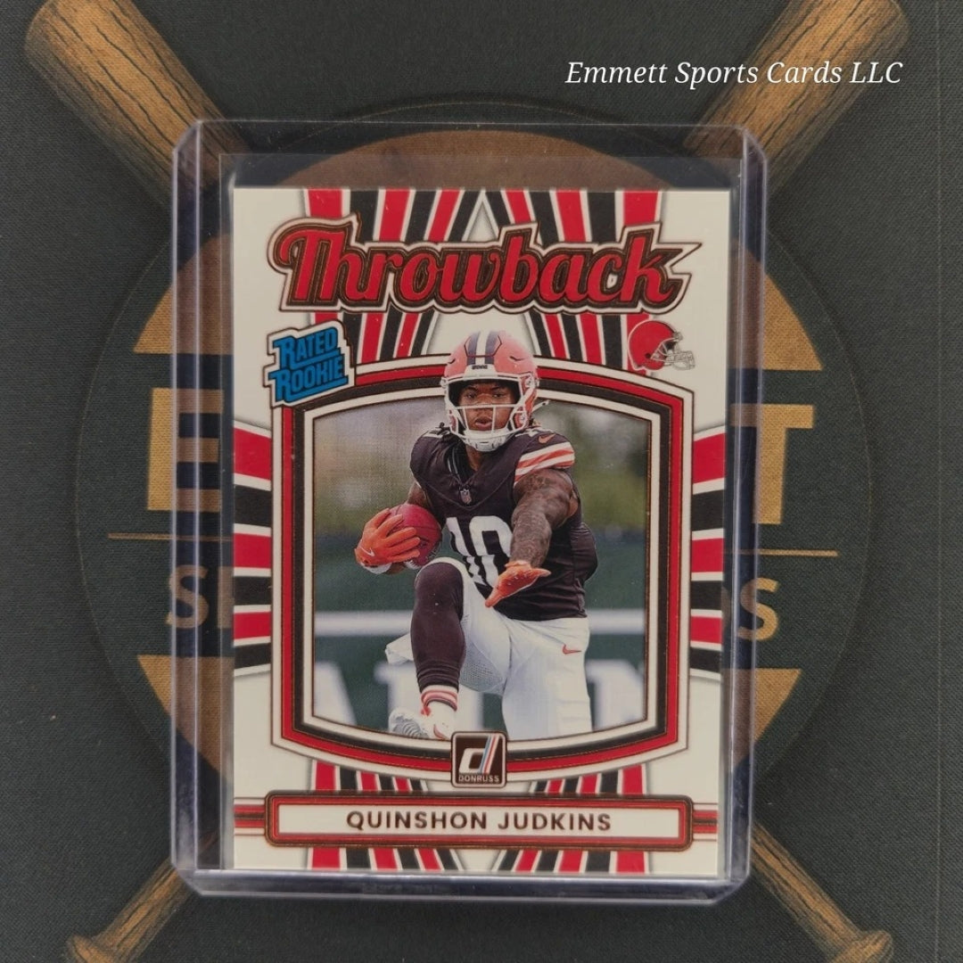 2025 Panini Donruss Quinshon Judkins Throwback Insert | The Break Room Cards-1