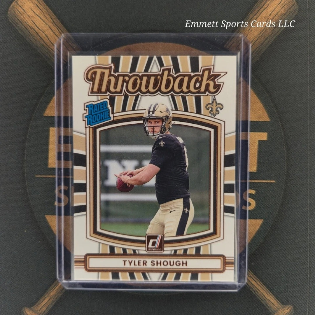 2025 Panini Donruss Tyler Shough Throwback Insert | The Break Room Cards-1