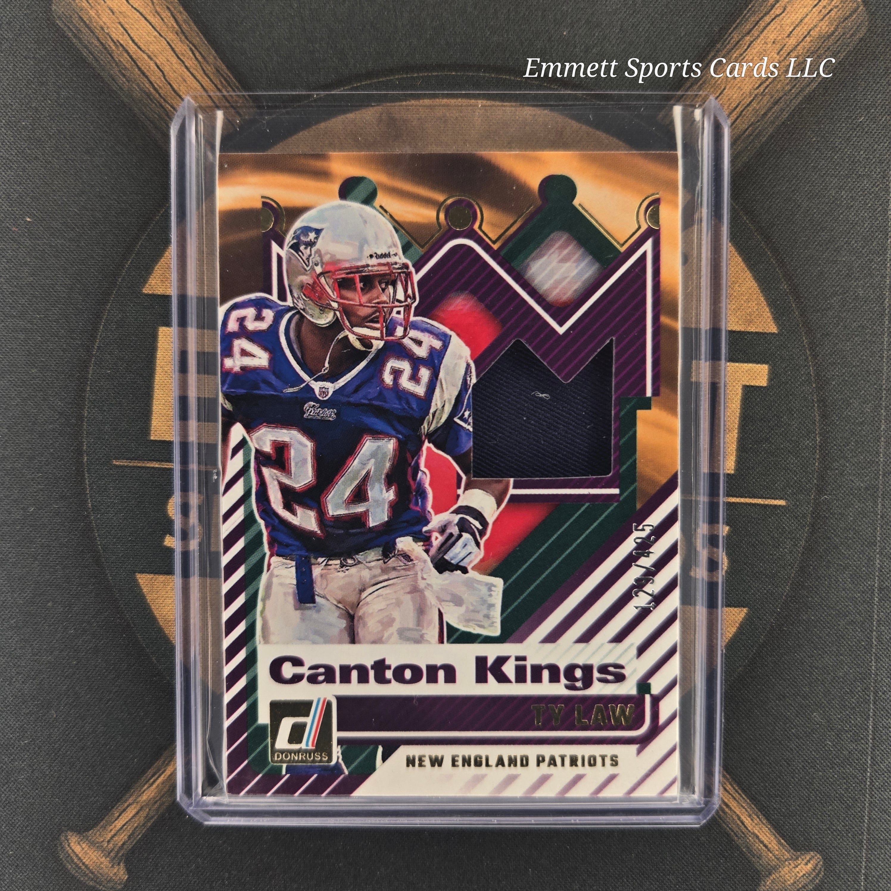 2025 Panini Donruss Ty Law Canton Kings Patch /425 | The Break Room Cards-1