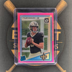 2025 Panini Donruss Tyler Shough Pink Optic Preview  |The Break Room Cards™-1