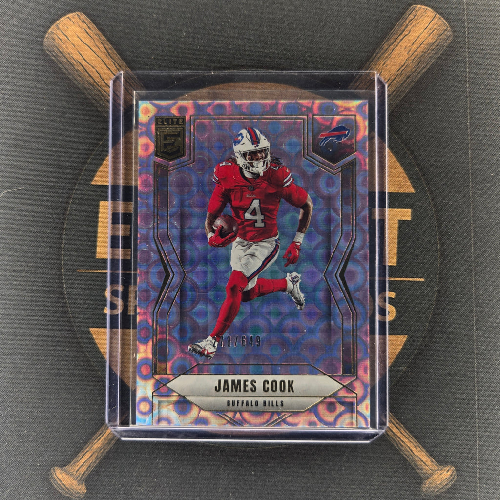 2025 Panini Elite James Cook Lavendar Pyramids | The Break Room Cards™-1