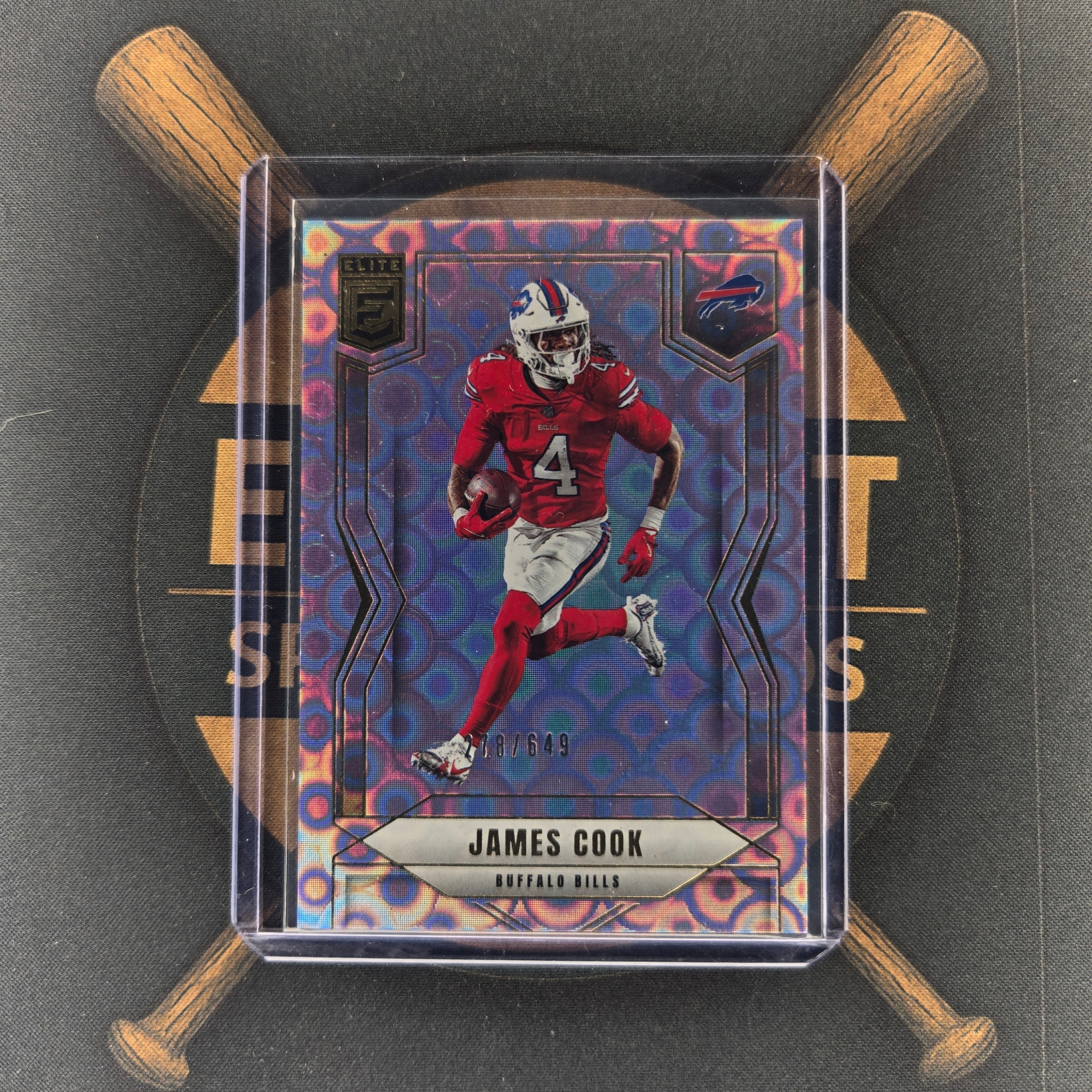 2025 Panini Elite James Cook Lavendar Pyramids | The Break Room Cards™-1