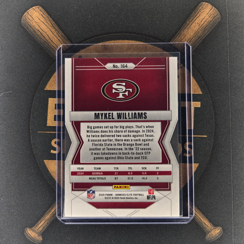 2025 Panini Elite Mykel Williams Green Aspirations  | The Break Room Cards™-1-2