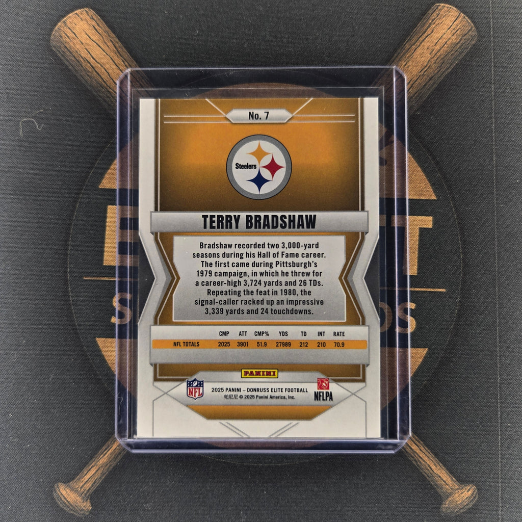 2025 Panini Elite Terry Bradshaw Green Aspirations | The Break Room Cards™-1-2