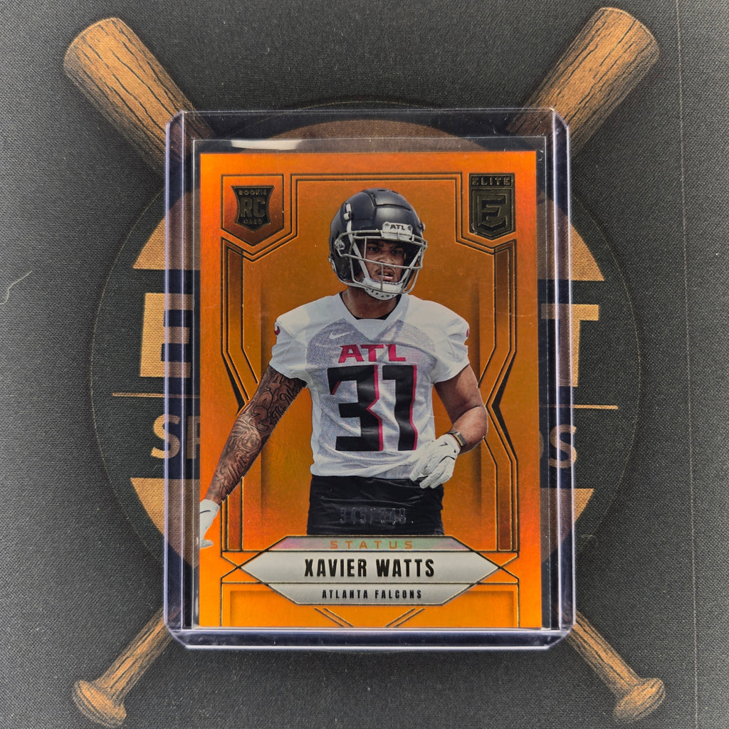 2025 Panini Elite Xavier Watts Orange Status | The Break Room Cards™-1