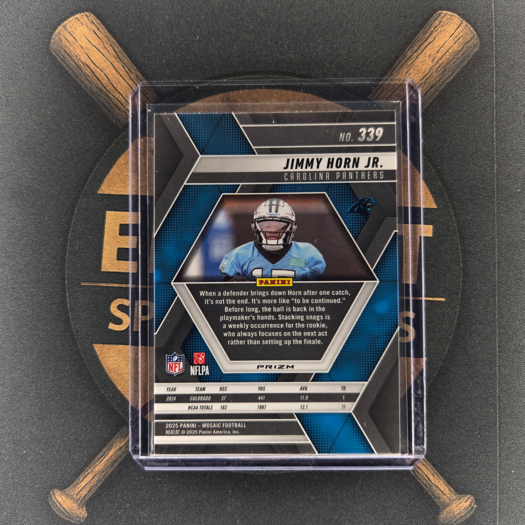2025 Panini Mosaic Jimmy Horn Jr Red & White Stripe