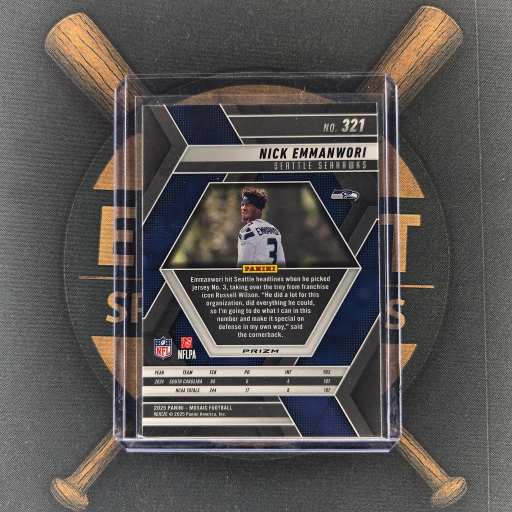 2025 Panini Mosaic Nick Emmanwori Holiday Cookie | The Break Room Cards™-1-2