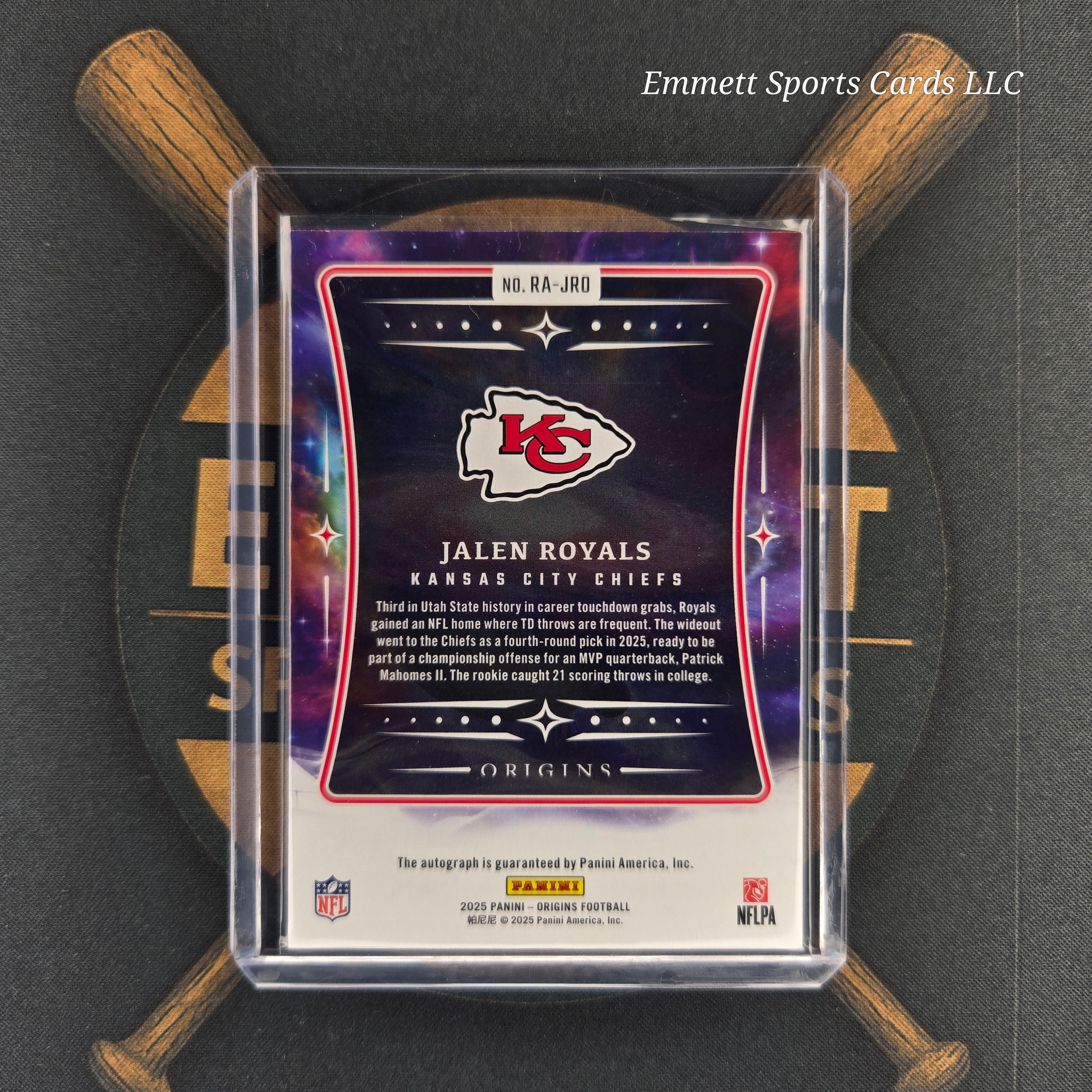 2025 Panini Origins Jalen Royals Rookie Auto /49
