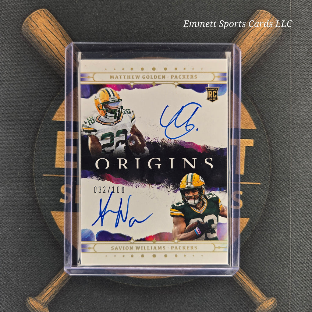 2025 Panini Origins Matthew Golden/Savion Williams Dual Auto /100 | The Break Room Cards™ -1