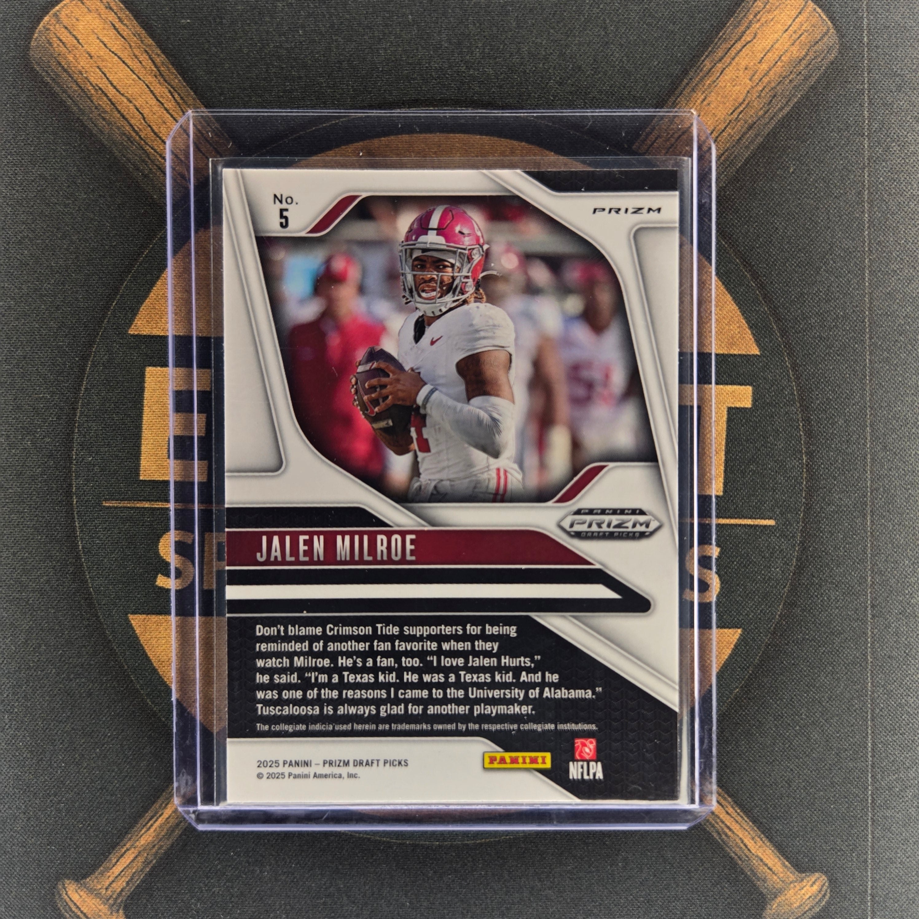 2025 Panini Prizm Draft Picks Jalen Milroe Silver Prizm  |The Break Room Cards™-2