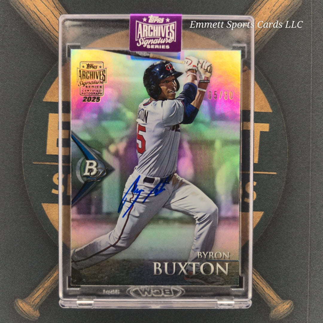 2025 Topps Archives Byron Buxton Auto /30 | The Break Room Cards-1