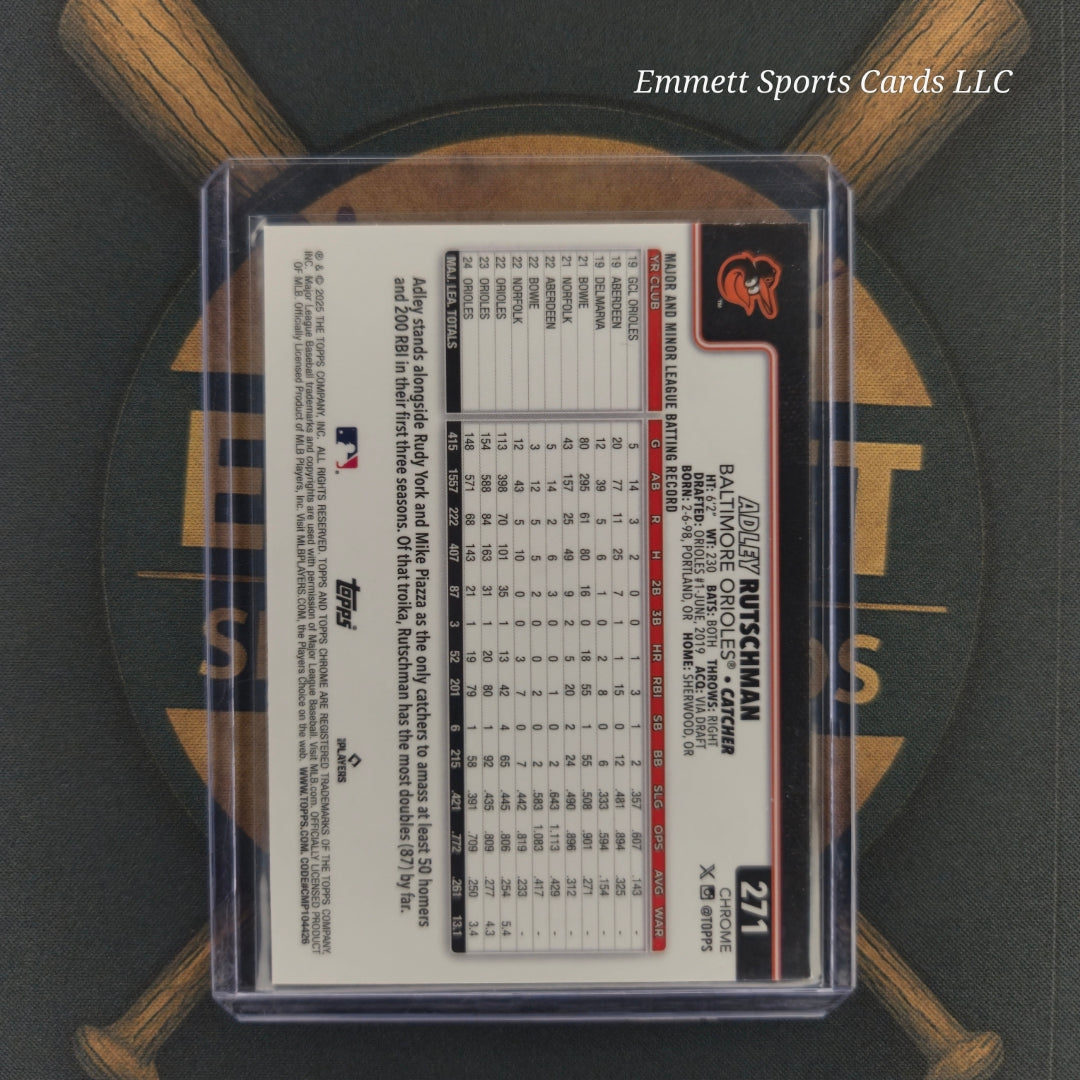 2025 Topps Chrome Adley Rutschman X-Fractor | The Break Room Cards-2