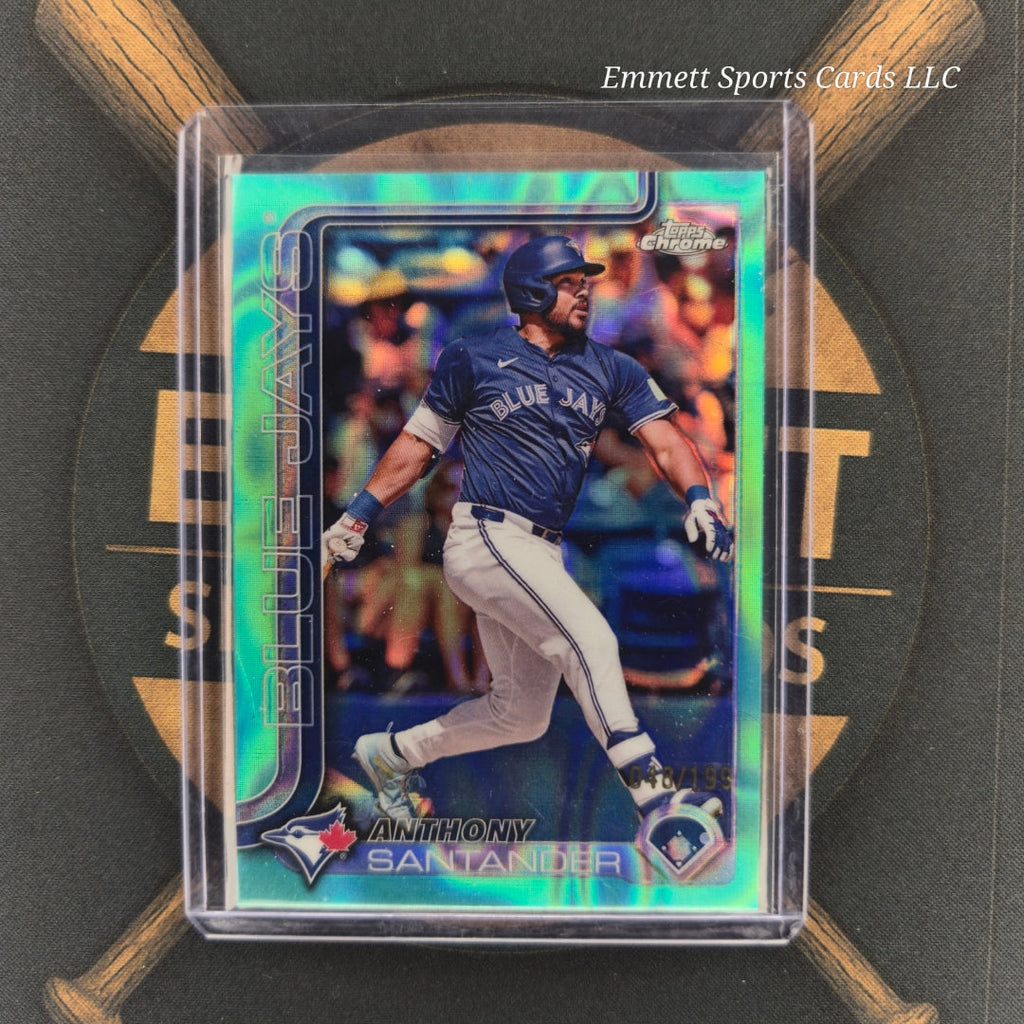 2025 Topps Chrome Anthony Santander Aqua Lava Refractor /199 | The Break Room Cards-1