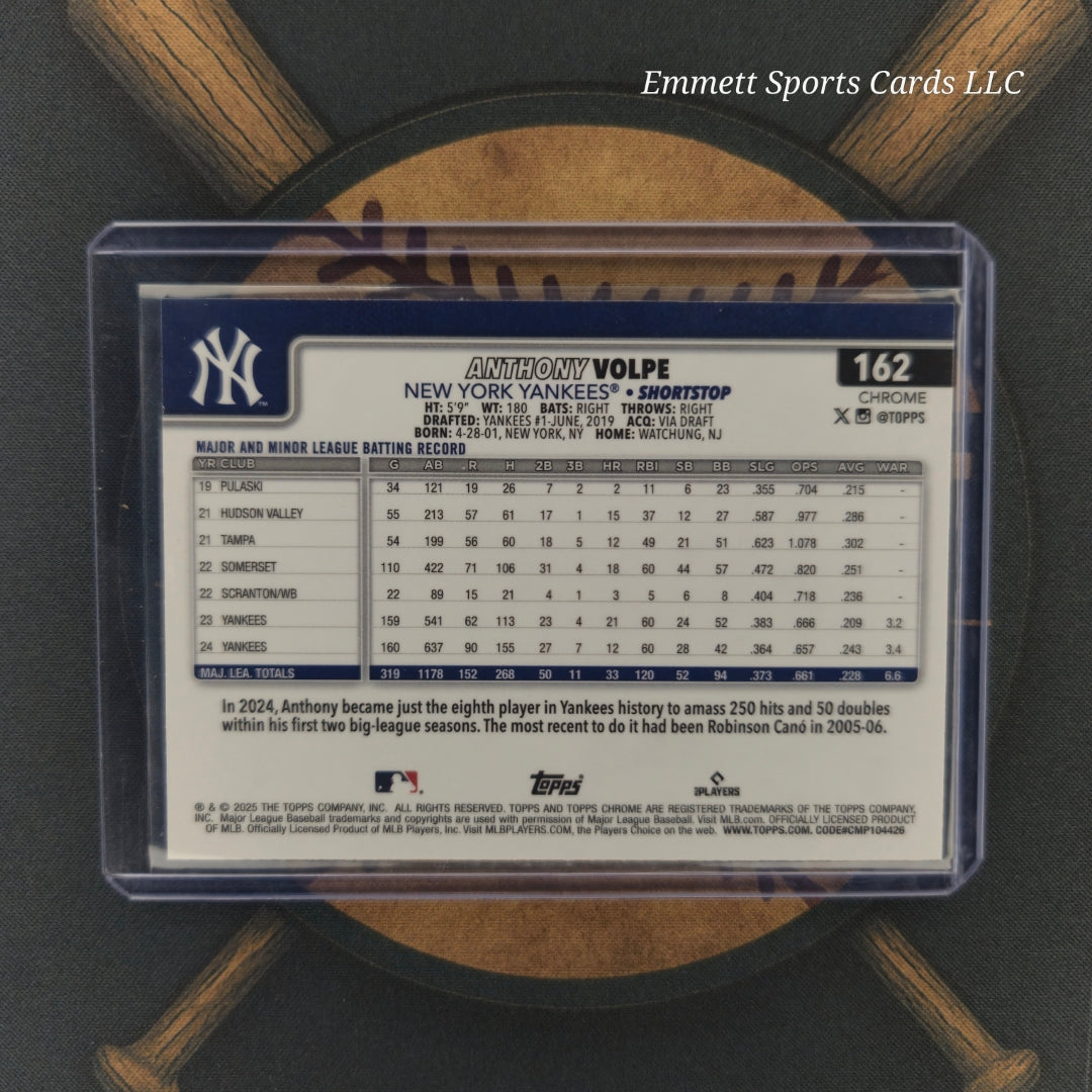 2025 Topps Chrome Anthony Volpe Raywave Refractor | The Break Room Cards-2