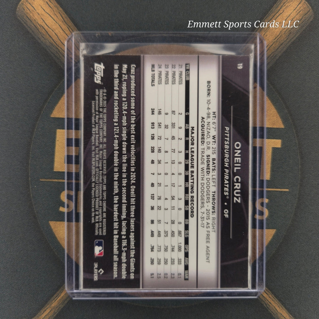 2025 Topps Chrome Black Oneil Base | The Break Room Cards-2