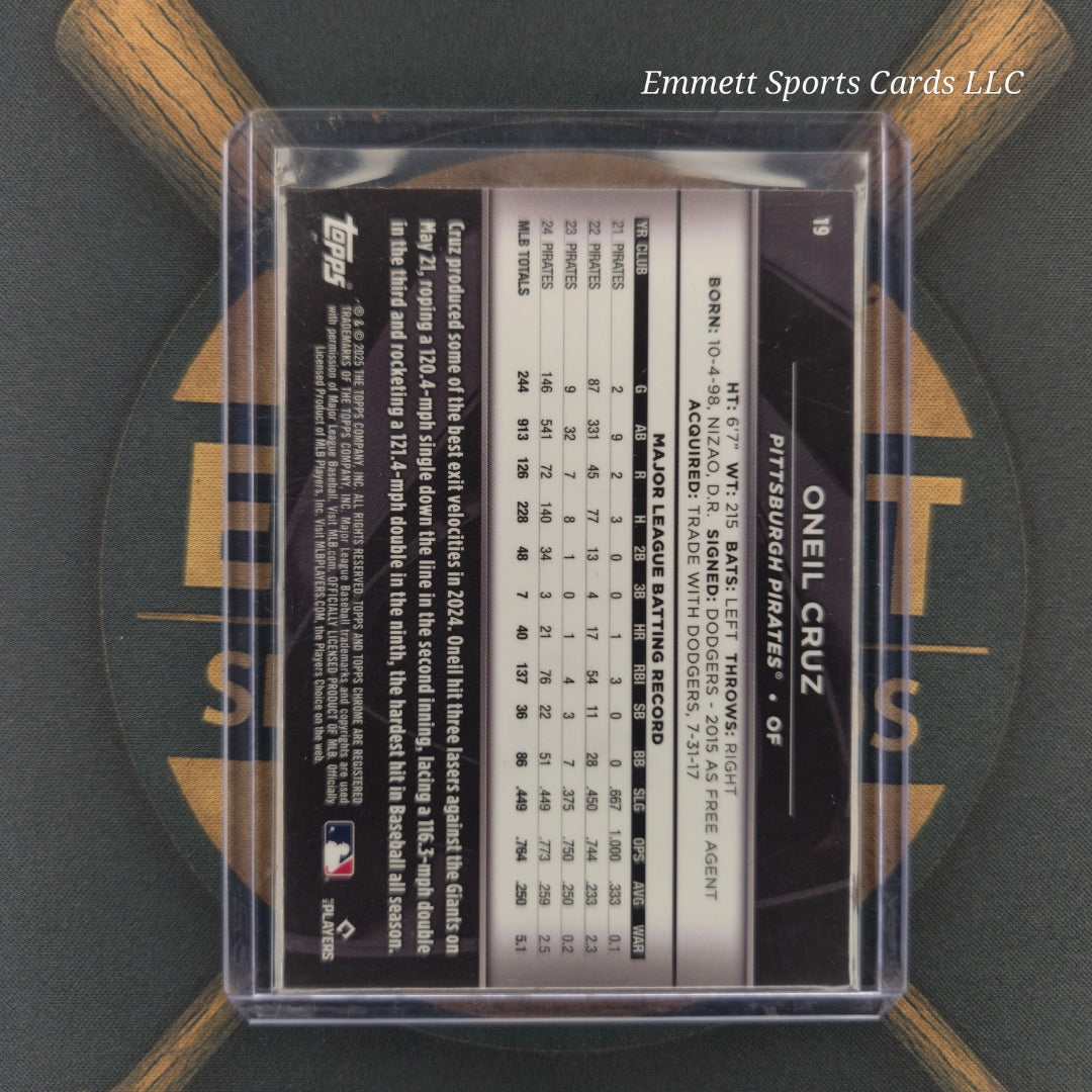 2025 Topps Chrome Black Oneil Base | The Break Room Cards-2