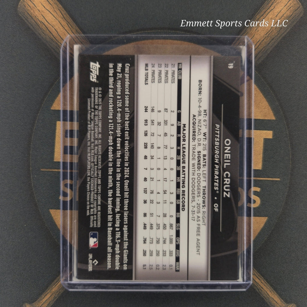 2025 Topps Chrome Black Oneil Blue Refractor /150 | The Break Room Cards-2