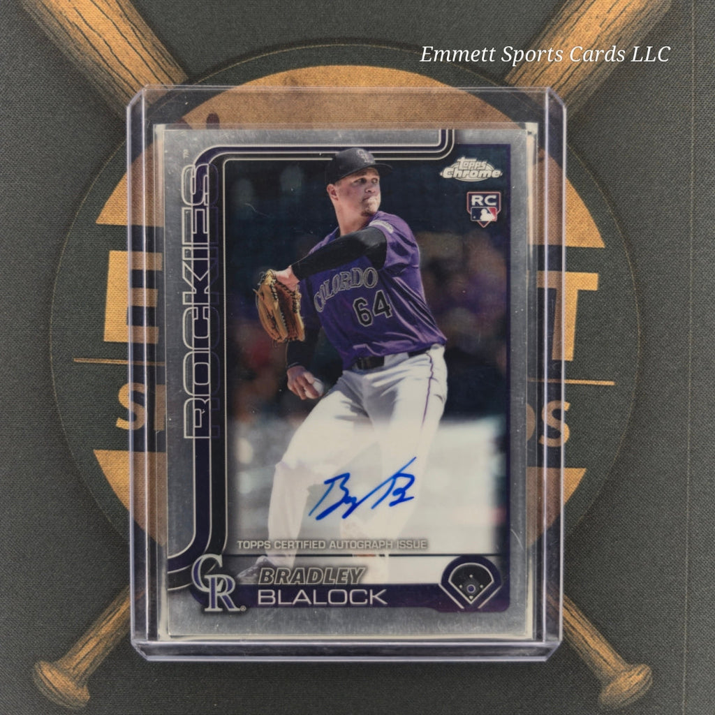 2025 Topps Chrome Bradley Blalock Base Auto | The Break Room Cards-1