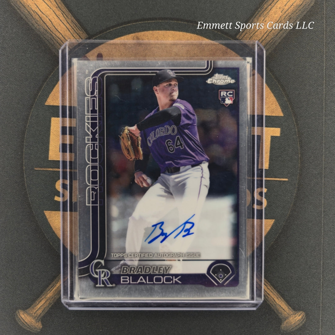 2025 Topps Chrome Bradley Blalock Base Auto | The Break Room Cards-1