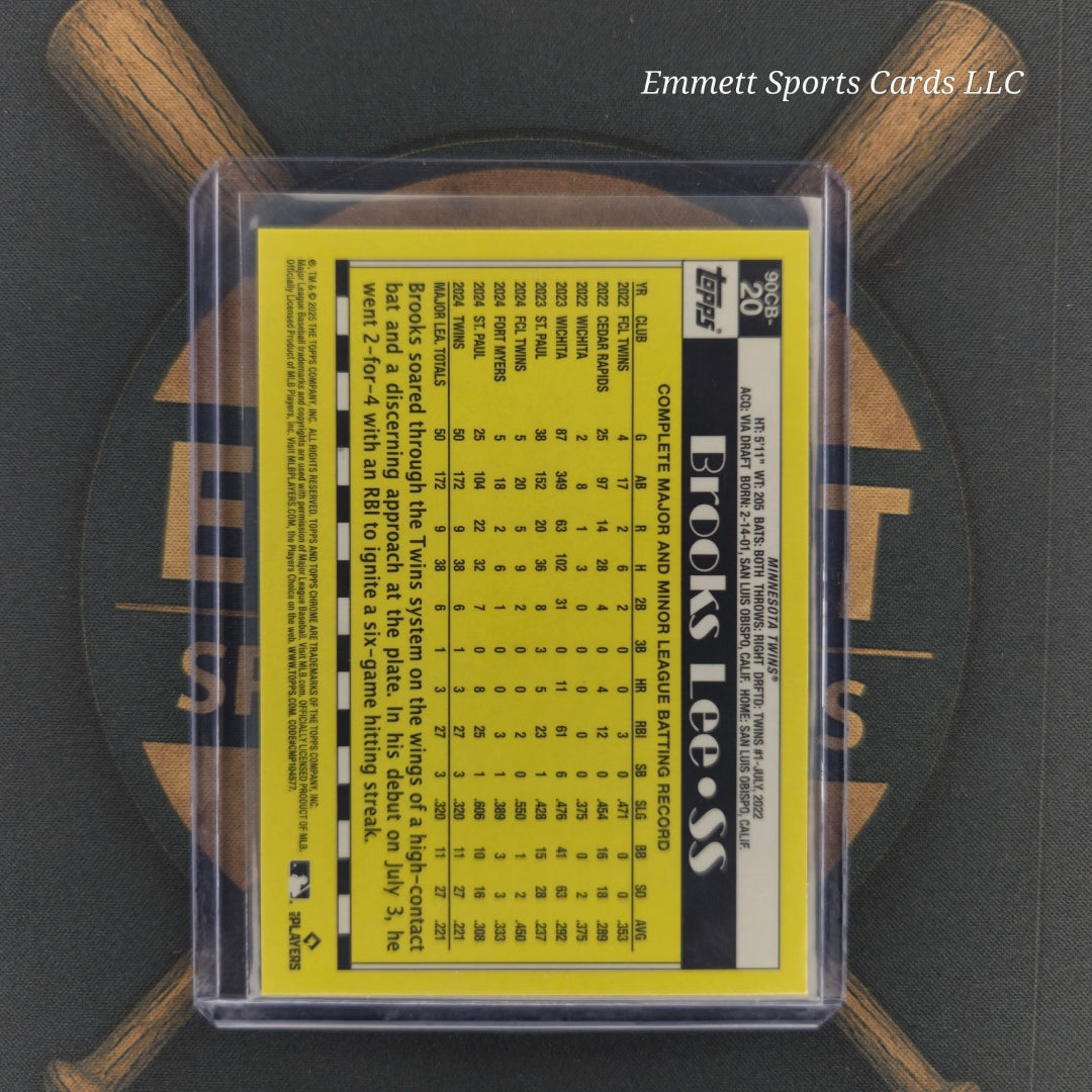 2025 Topps Chrome Brooks Lee 35th Anniversary Insert | The Break Room Cards-2