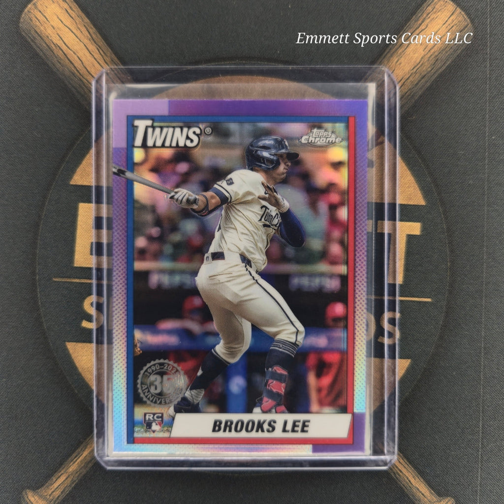 2025 Topps Chrome Brooks Lee 35th Anniversary Insert | The Break Room Cards-1