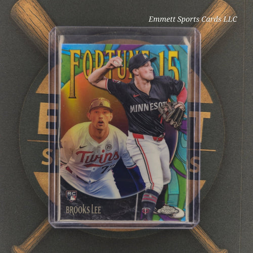 2025 Topps Chrome Brooks Lee Fortune 15 RC | The Break Room Cards-1