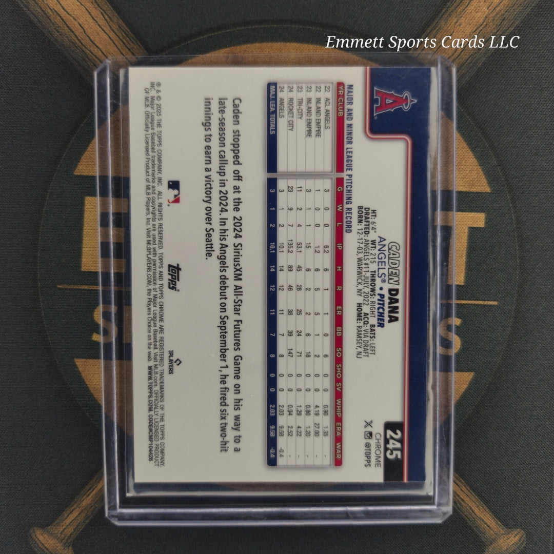 2025 Topps Chrome Caden Dana Raywave Refractor | The Break Room Cards-2