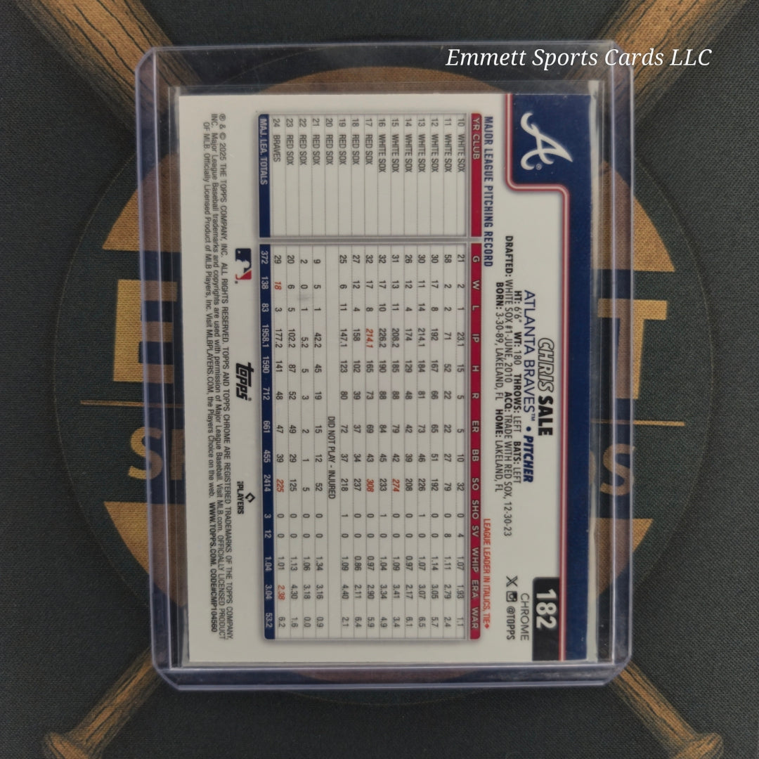 2025 Topps Chrome Chris Sale Image Variation | The Break Room Cards-2