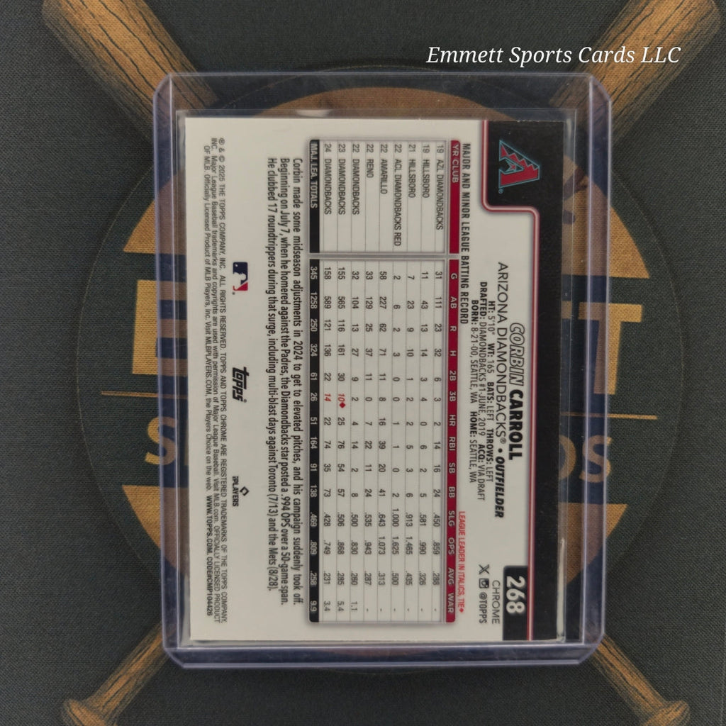 2025 Topps Chrome Corbin Carroll Raywave Refractor | The Break Room Cards-2