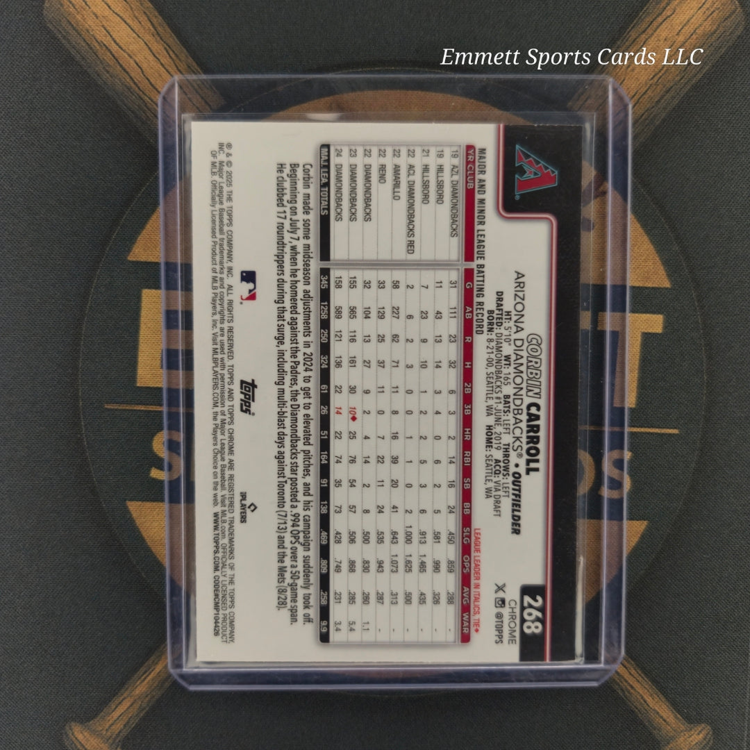 2025 Topps Chrome Corbin Carroll Raywave Refractor | The Break Room Cards-2