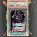 2025 Topps Chrome Dylan Crews Aqua Wave Auto /199 PSA 9 | The Break Room Cards™ -1