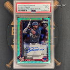 2025 Topps Chrome Dylan Crews Aqua Wave Auto /199 PSA 9 | The Break Room Cards™ -1
