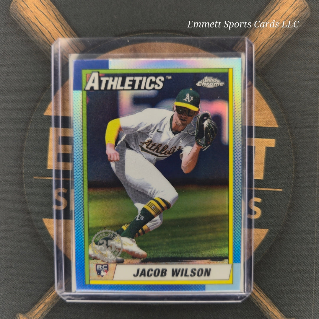 2025 Topps Chrome Jacob Wilson 35th Anniversary Insert | The Break Room Cards-1