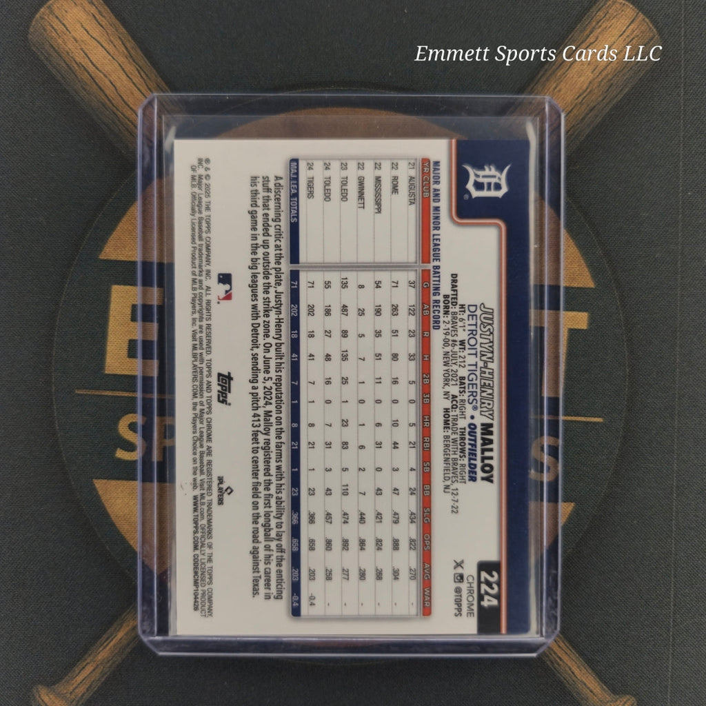 2025 Topps Chrome Justyn-Henry Malloy Purple Refractor /250 | The Break Room Cards-2