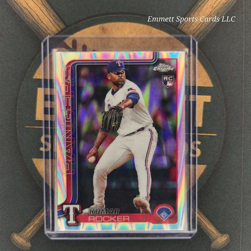2025 Topps Chrome Kumar Rocker Raywave Refractor RC | The Break Room Cards-1