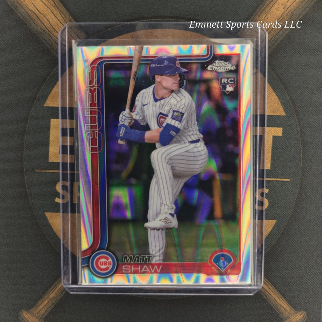2025 Topps Chrome Matt Shaw Raywave Refractor | The Break Room Cards-1