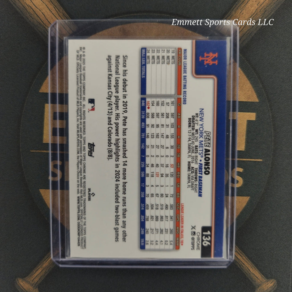 2025 Topps Chrome Pete Alonso Raywave Refractor | The Break Room Cards-2