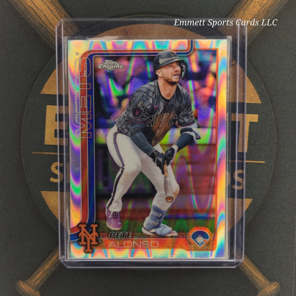 2025 Topps Chrome Pete Alonso Raywave Refractor | The Break Room Cards-1