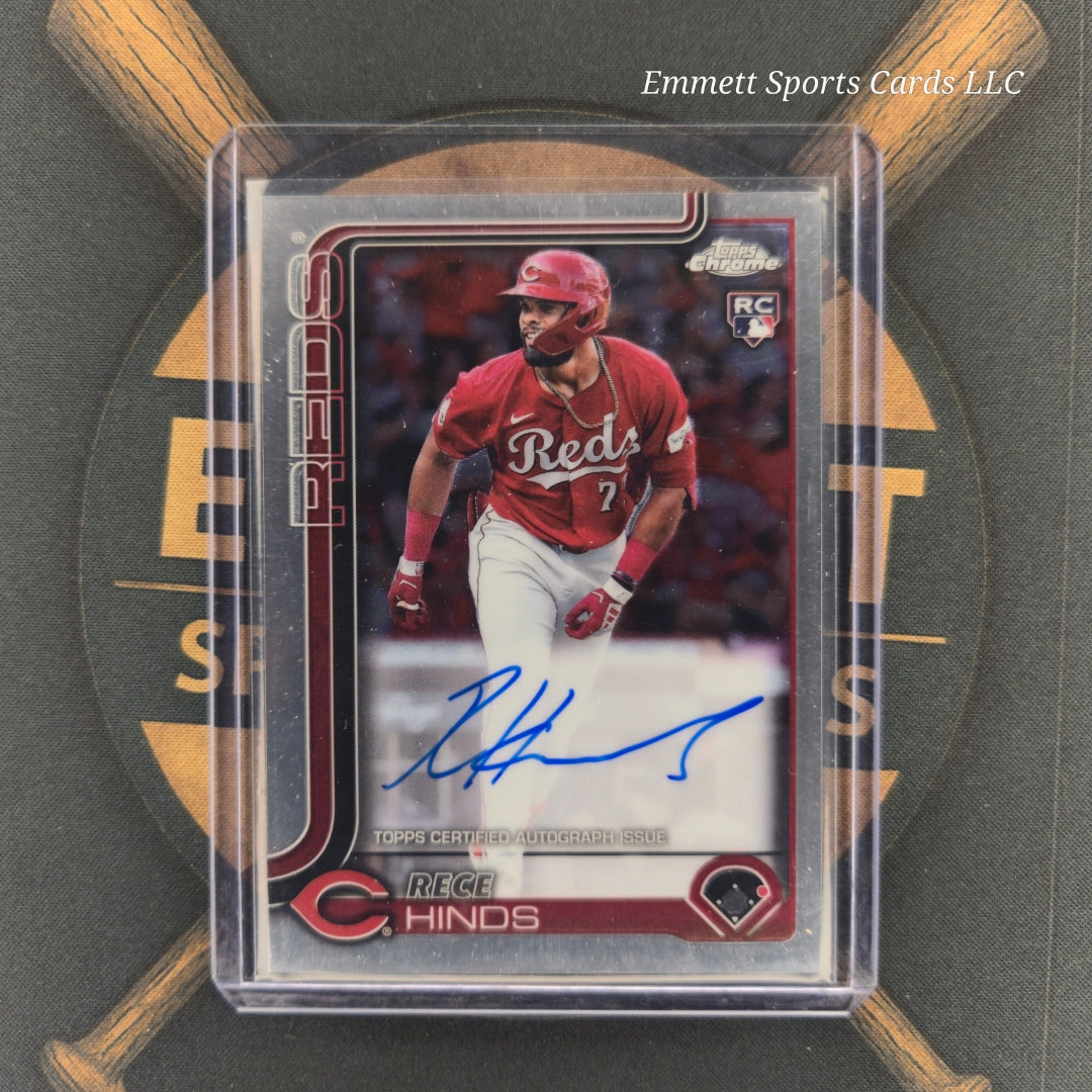 2025 Topps Chrome Rece Hinds Base Auto | The Break Room Cards-1