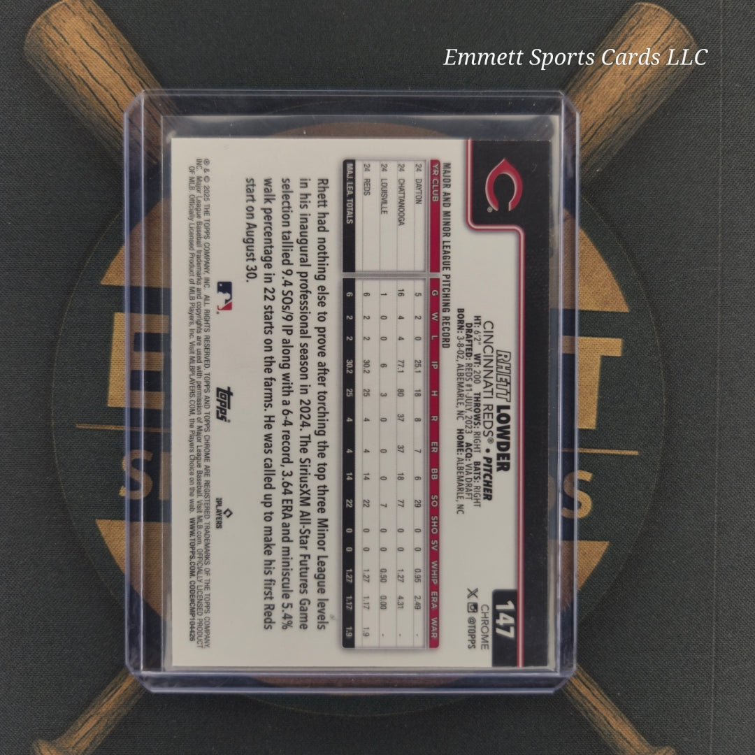 2025 Topps Chrome Rhett Lowder X-Fractor | The Break Room Cards-2