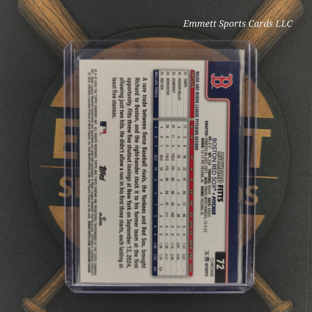 2025 Topps Chrome Richard Fitts Raywave Refractor | The Break Room Cards-2