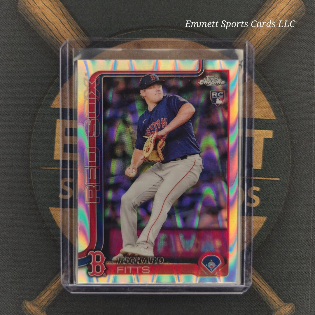 2025 Topps Chrome Richard Fitts Raywave Refractor | The Break Room Cards-1