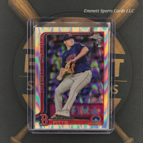 2025 Topps Chrome Richard Fitts Raywave Refractor RC | The Break Room Cards-1