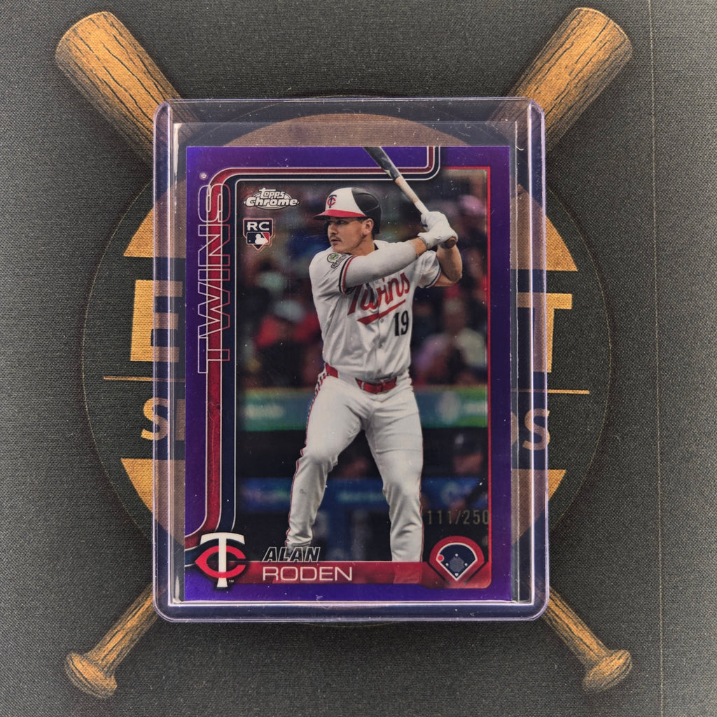 2025 Topps Chrome Update Alan Roden Purple | The Break Room Cards™-1